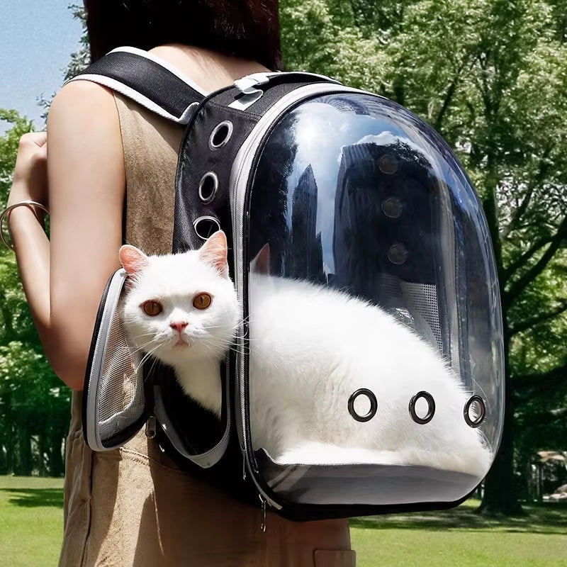 Pet Backpack Carrier with Bubble Window – view 3