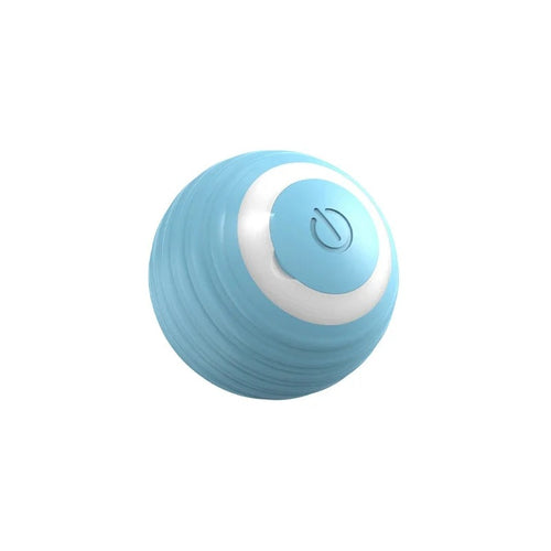Automatic Rolling Cat Ball – blue interactive cat toy