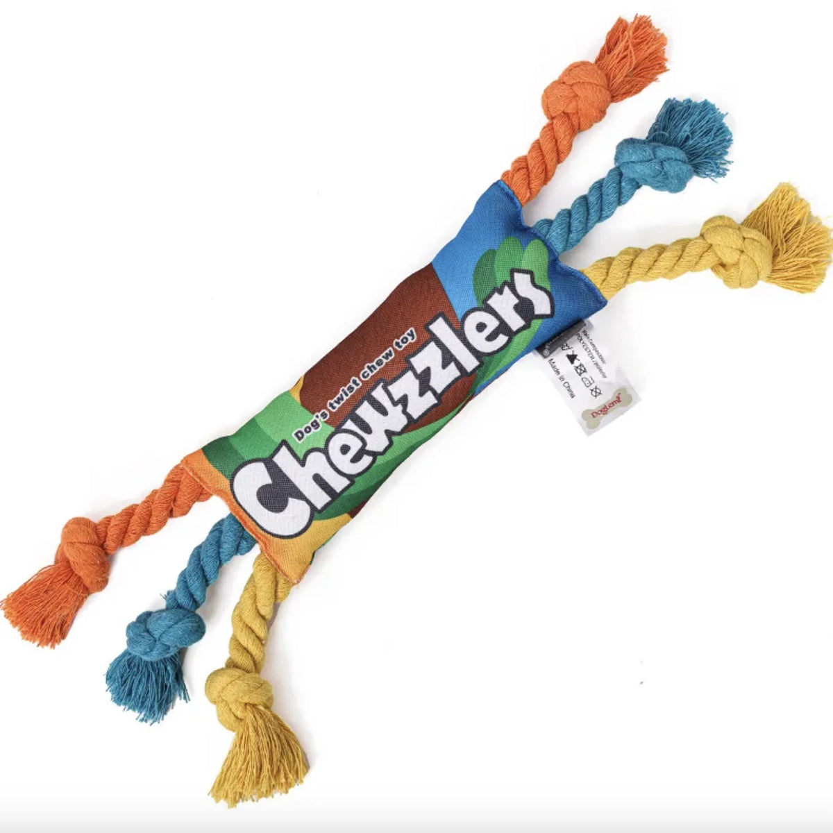 Puppy Dogs Toys Puppy Colorful Cotton Chew Rope Knot Toy Durable Braided Dog Toys Dog Cleaning Teeth Braided Bone Rope