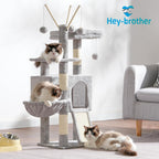 Cat Tree Tower with Removable Toys, Scratching Posts, MPJ008SW
