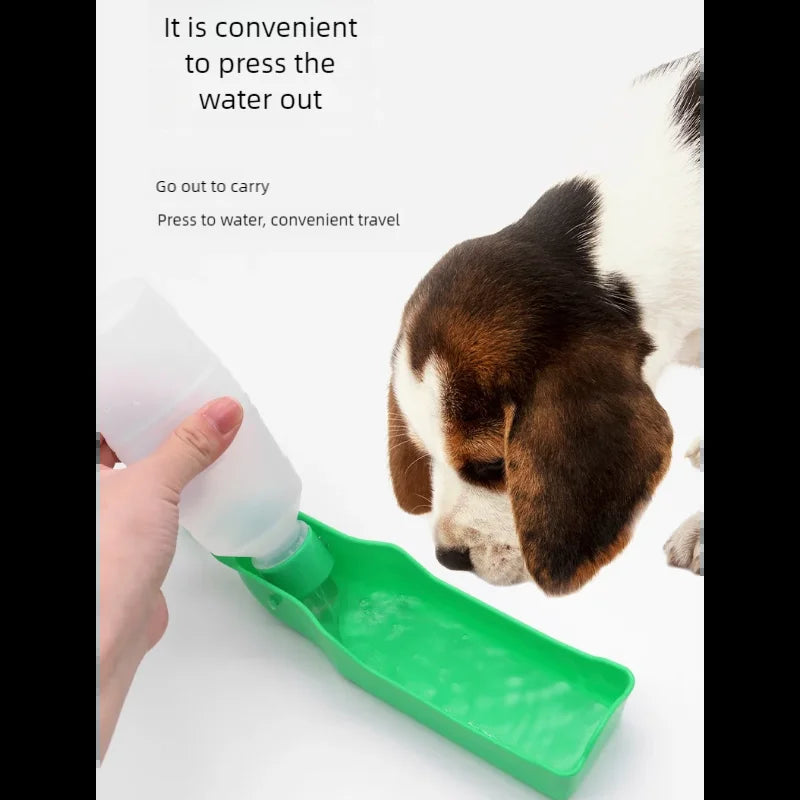 Foldable Portable Pet Water Bottle for Dogs Cats Outdoor Travel Drink Cup Plastic Leakproof Travel Water Bottle for Walk Hiking