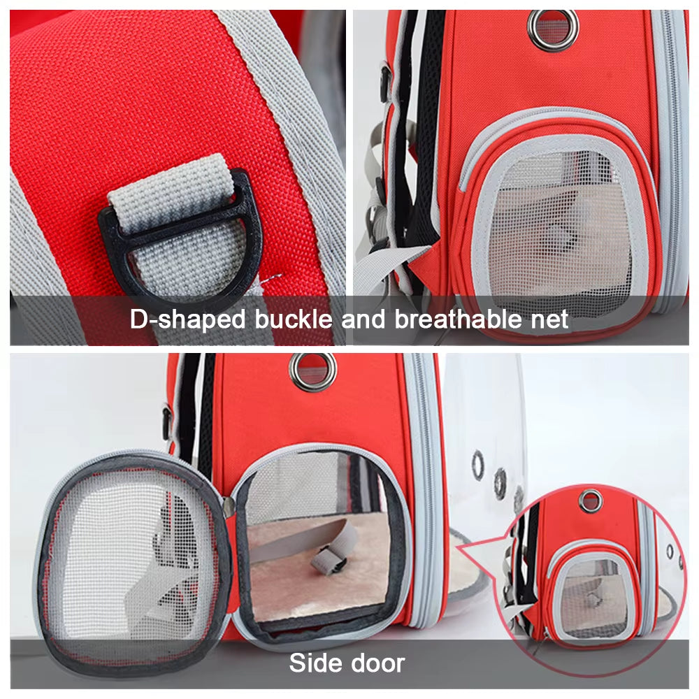 Pet Backpack Carrier with Bubble Window – view 5