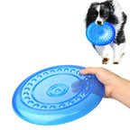 Soft Rubber Dog Frisbee – Bite-Resistant Flying Disc for Fetch & Training