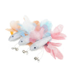 Colourful Fish Cat Teaser Stick Goldfish Fighting Fish Shape Cat Toy Funny Pet Toy
