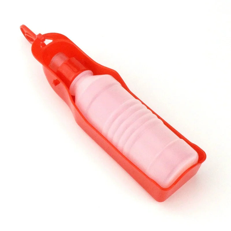 Foldable Portable Pet Water Bottle for Dogs Cats Outdoor Travel Drink Cup Plastic Leakproof Travel Water Bottle for Walk Hiking