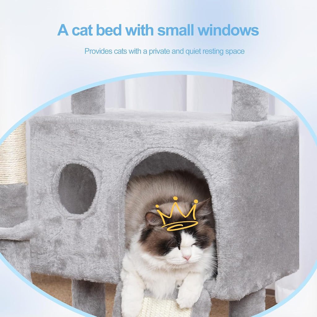 Cat Tree Tower with Removable Toys, Scratching Posts, MPJ008SW