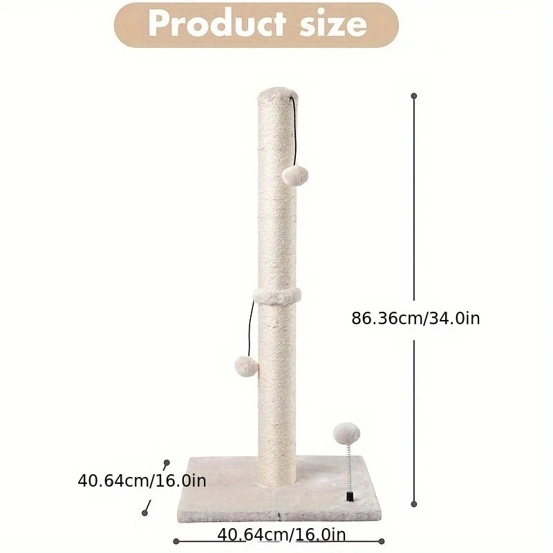 Tall Sisal Cat Scratching Post – view 7
