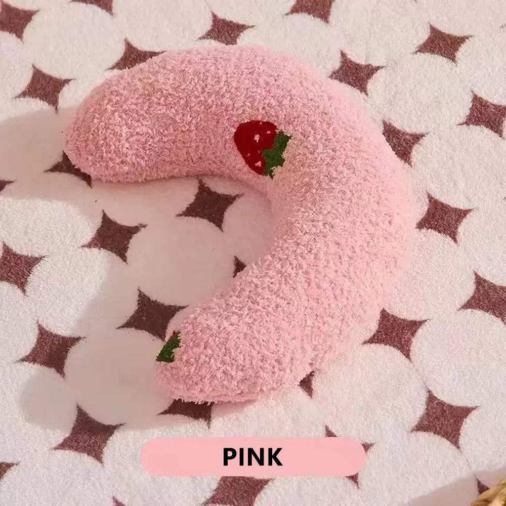 Cute Pet Little Pillow U-Shaped Neck Protector Deep Sleep for Puppy Kitten Pillow Dog Cat Headrest Sleeping Pillow Pet Supplies