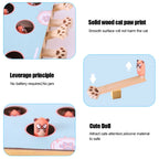 Cat Game Box Maze Interactive Educational Cat Hit Gophers Funny Cat Stick 3 in 1 Cat Toy Chase Hunt Mouse with Scratcher