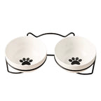 1-3Pcs Creative Cervical Protection Pet Supplies Ceramic Double Cat Bowl Ceramic Cat Bowl Food Bowl Dog Drinking Water Food Bowl