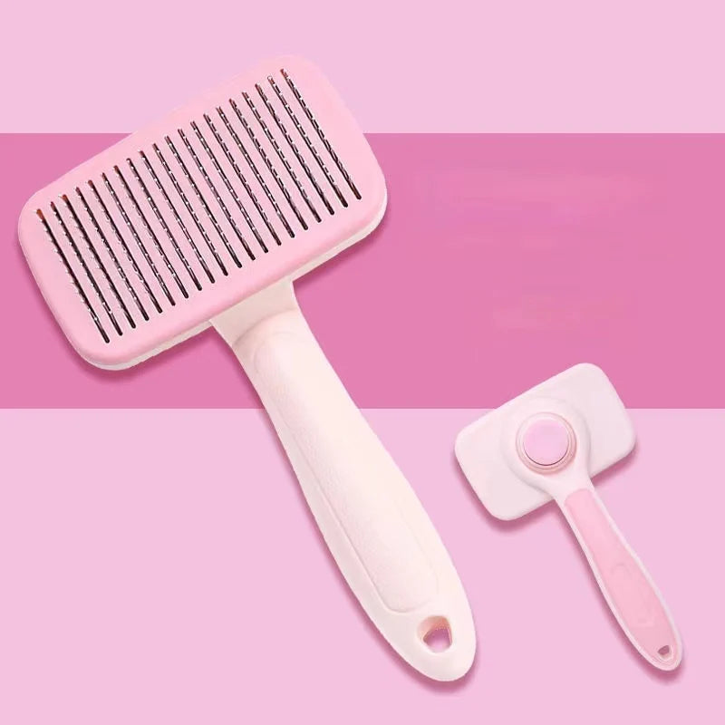 Self-Cleaning Slicker Brush – Pink