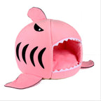 Cartoon Shark Cat Nest Winter Puppy Bed Dog Nest Four Seasons Universal Shark Nest Dog Thickened Warm Room Mongolian Bag