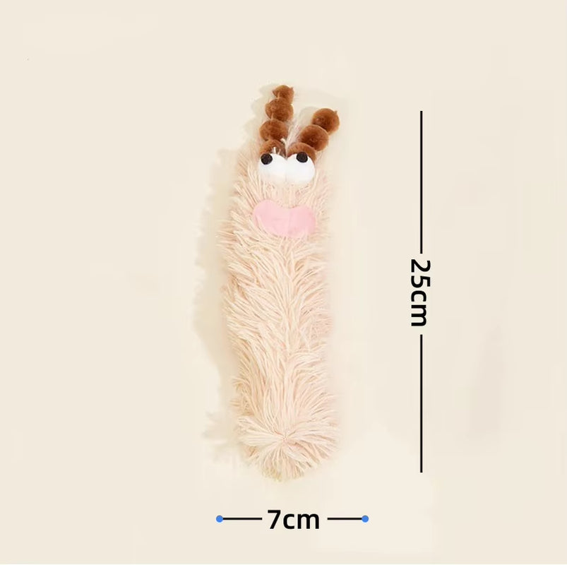 1 Cat Plush Toy with Crinkle Sound, Contains Catnip, Durable Thumb Pillow, Teeth-Grinding Cat Chew Toy, Pet Chewing Toy