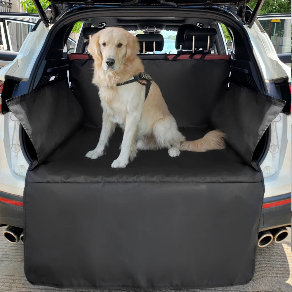 Waterproof Dog Car Seat Cover – Black Trim