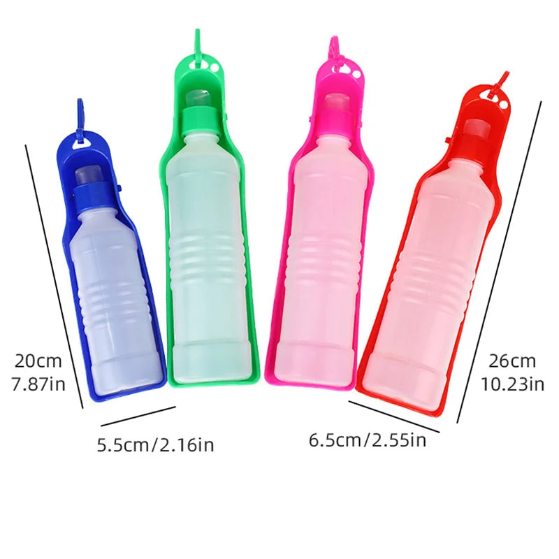Foldable Portable Pet Water Bottle for Dogs Cats Outdoor Travel Drink Cup Plastic Leakproof Travel Water Bottle for Walk Hiking