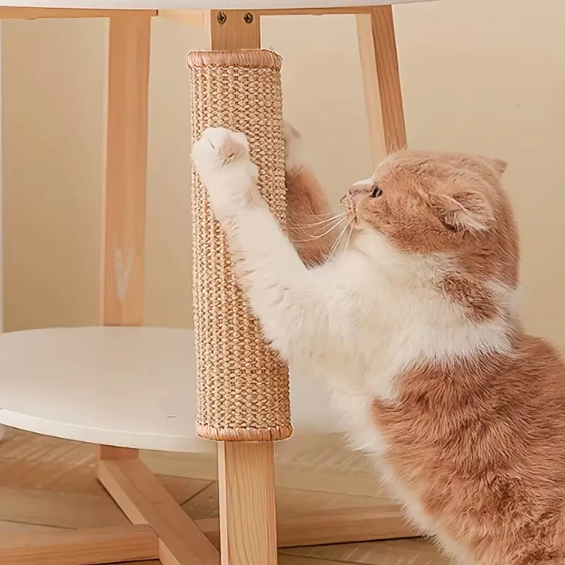 Natural Sisal Cat Scratcher Mat Cat Scratch Mats Horizontal Cat Floor Scratching Pad Rug Protect Couch and Carpets