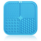 Dog Lick Mat with Suction Cups – Single – Blue