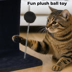 Cat Tree Tower, Plush Perch, Scratching Board, Toy Ball, Indoor Cats