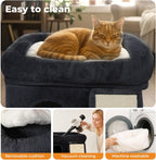 Cat Tree Tower, Plush Perch, Scratching Board, Toy Ball, Indoor Cats