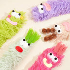 1 Cat Plush Toy with Crinkle Sound, Contains Catnip, Durable Thumb Pillow, Teeth-Grinding Cat Chew Toy, Pet Chewing Toy