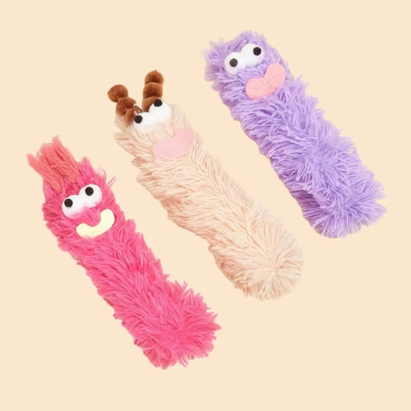 1 Cat Plush Toy with Crinkle Sound, Contains Catnip, Durable Thumb Pillow, Teeth-Grinding Cat Chew Toy, Pet Chewing Toy