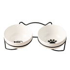 1-3Pcs Creative Cervical Protection Pet Supplies Ceramic Double Cat Bowl Ceramic Cat Bowl Food Bowl Dog Drinking Water Food Bowl
