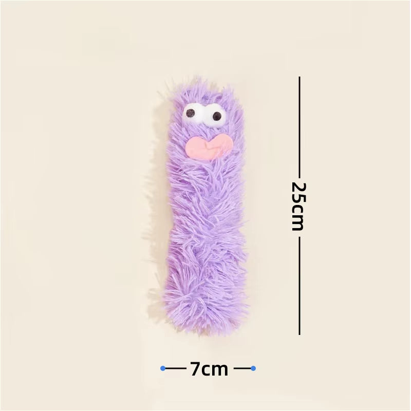 1 Cat Plush Toy with Crinkle Sound, Contains Catnip, Durable Thumb Pillow, Teeth-Grinding Cat Chew Toy, Pet Chewing Toy