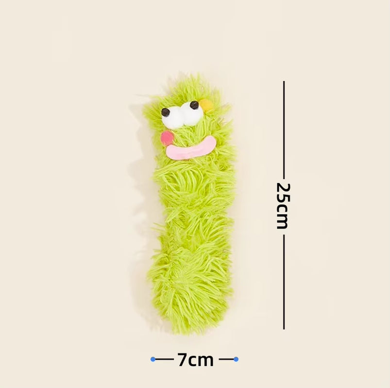 1 Cat Plush Toy with Crinkle Sound, Contains Catnip, Durable Thumb Pillow, Teeth-Grinding Cat Chew Toy, Pet Chewing Toy