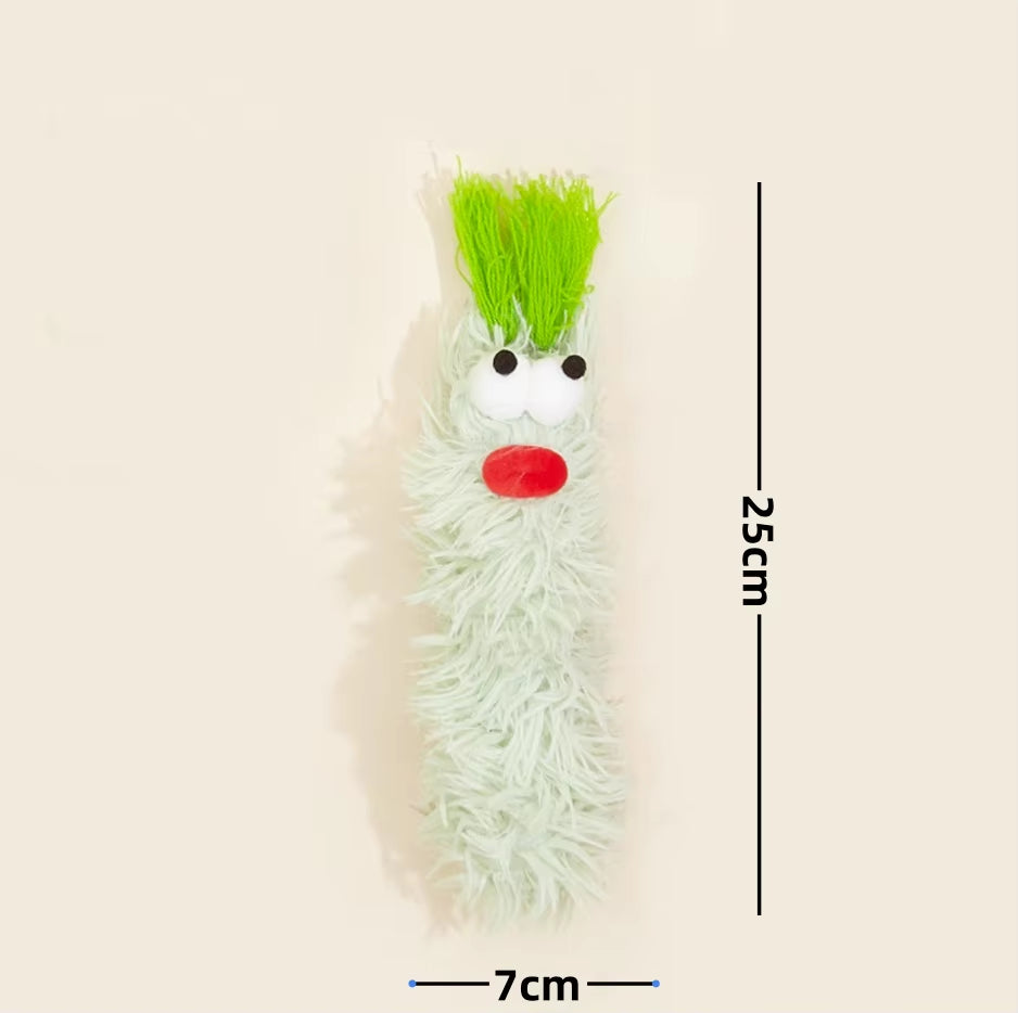 1 Cat Plush Toy with Crinkle Sound, Contains Catnip, Durable Thumb Pillow, Teeth-Grinding Cat Chew Toy, Pet Chewing Toy