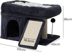 Cat Tree Tower, Plush Perch, Scratching Board, Toy Ball, Indoor Cats