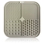 Dog Lick Mat with Suction Cups – Single – Grey