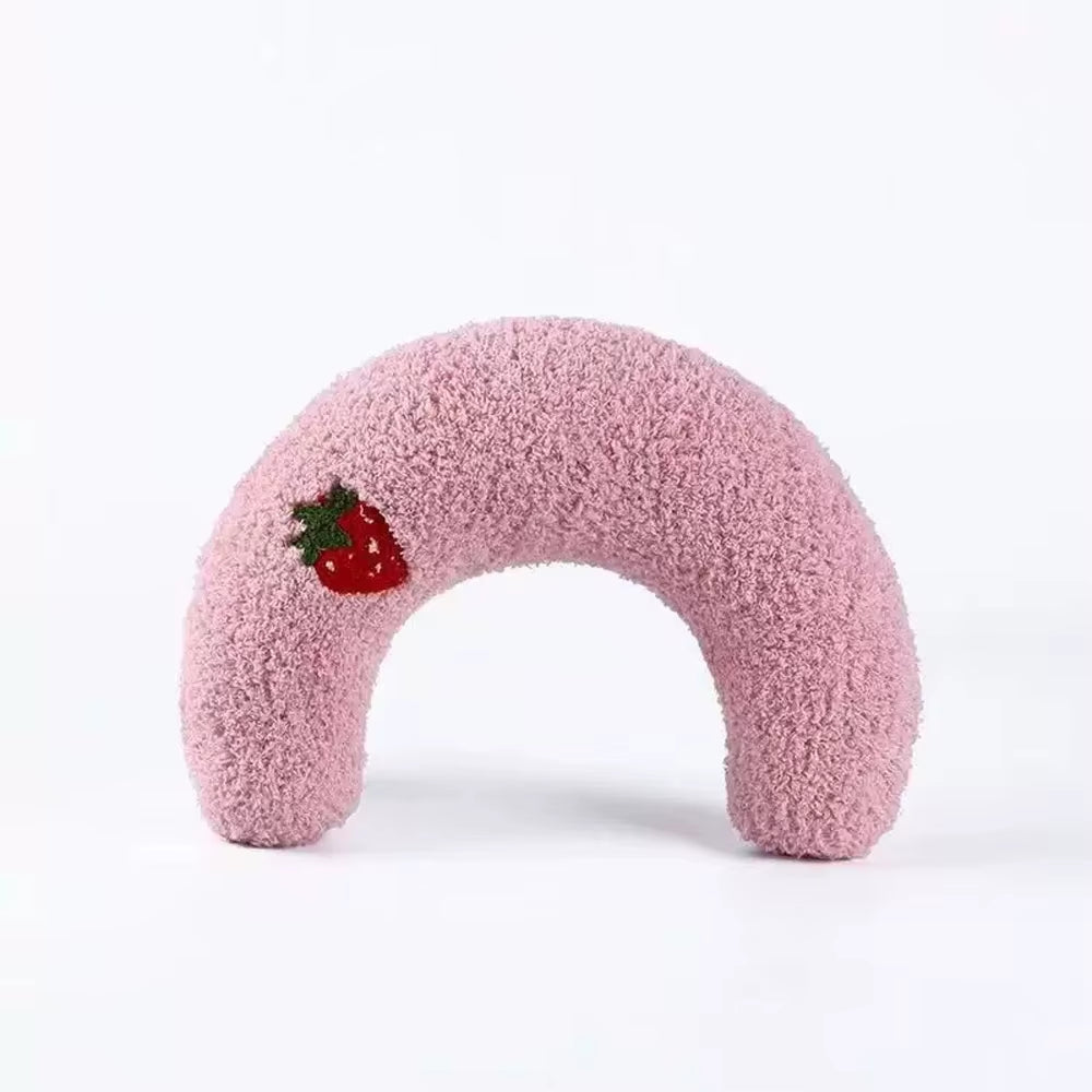 Cute Pet Little Pillow U-Shaped Neck Protector Deep Sleep for Puppy Kitten Pillow Dog Cat Headrest Sleeping Pillow Pet Supplies