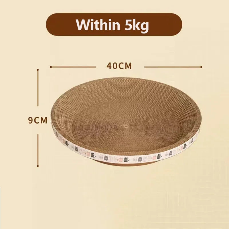 Corrugated Cat Scratching Post with Catnip Wear-Resistant and Scratch-Resistant Cat Bed Scratcher Sofa Protector Cats Furniture