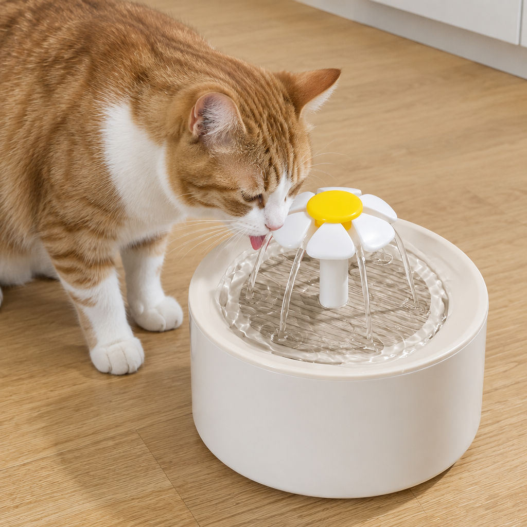 Cat Water Fountain 1L at home