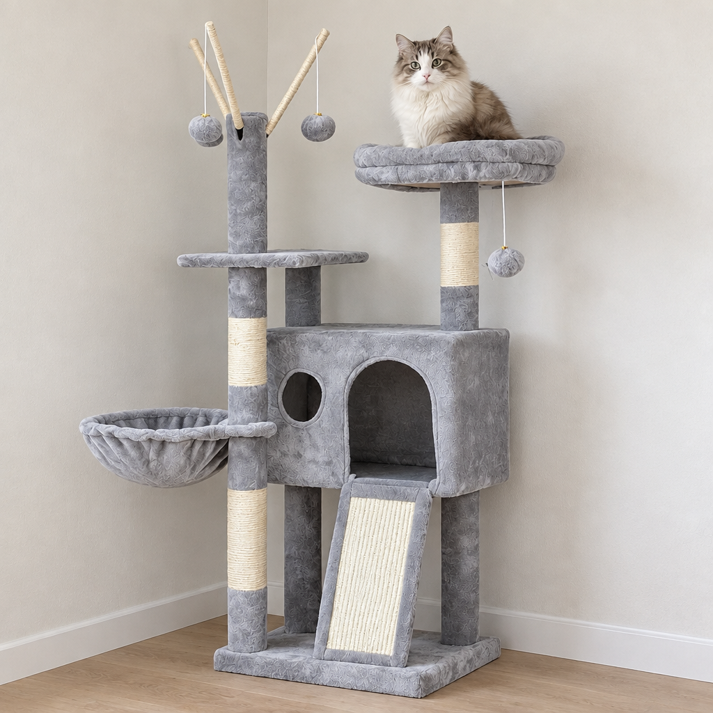 Cat Tree Tower 105cm at home
