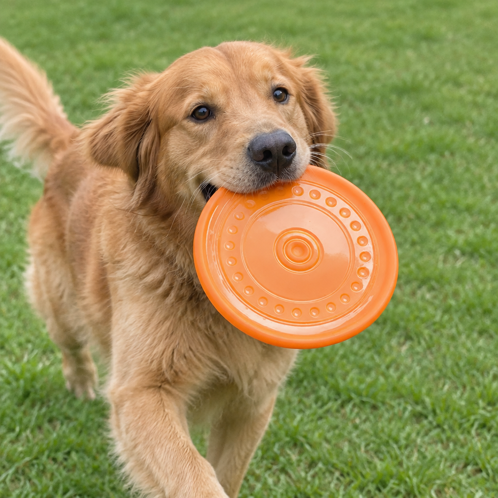 Soft Rubber Dog Frisbee at home